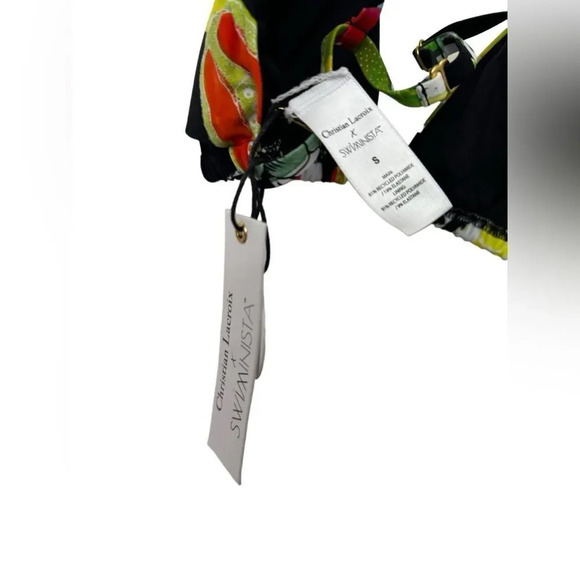 Women's Bikini Top Tropical Fruit material Swiminista x Christian Lacroix - Picture 4 of 5